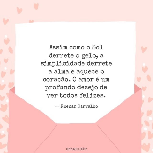 O amor é um profundo