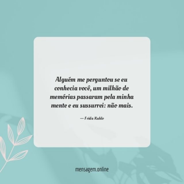 Alguém me perguntou