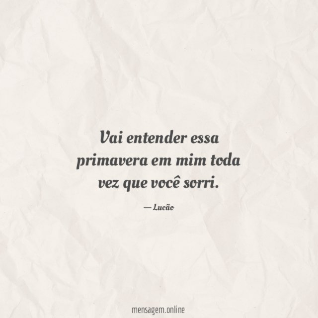 Vai entender essa primavera