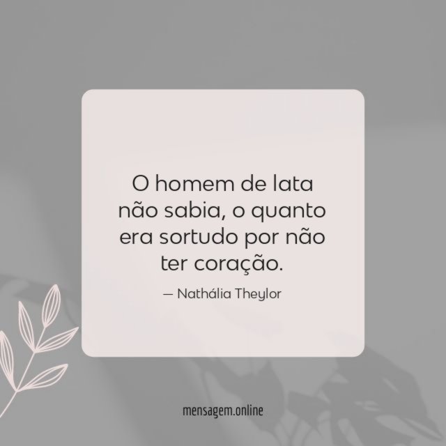 O homem de lata