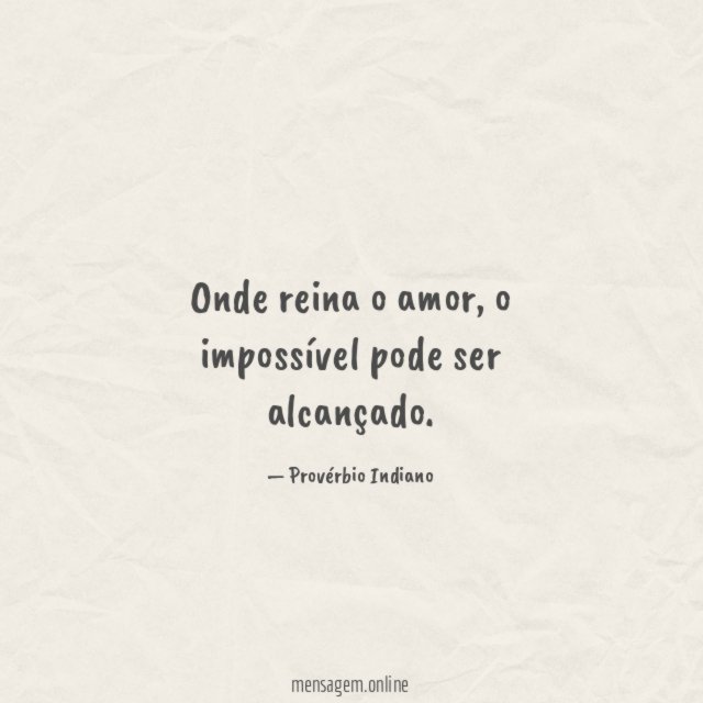 Onde reina o amor