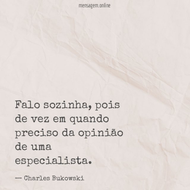 Opinião de uma especialista