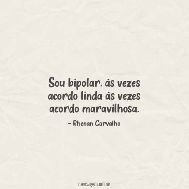 Sou bipolar