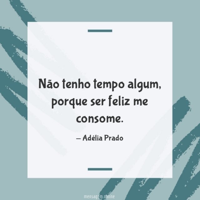 Não tenho tempo algum