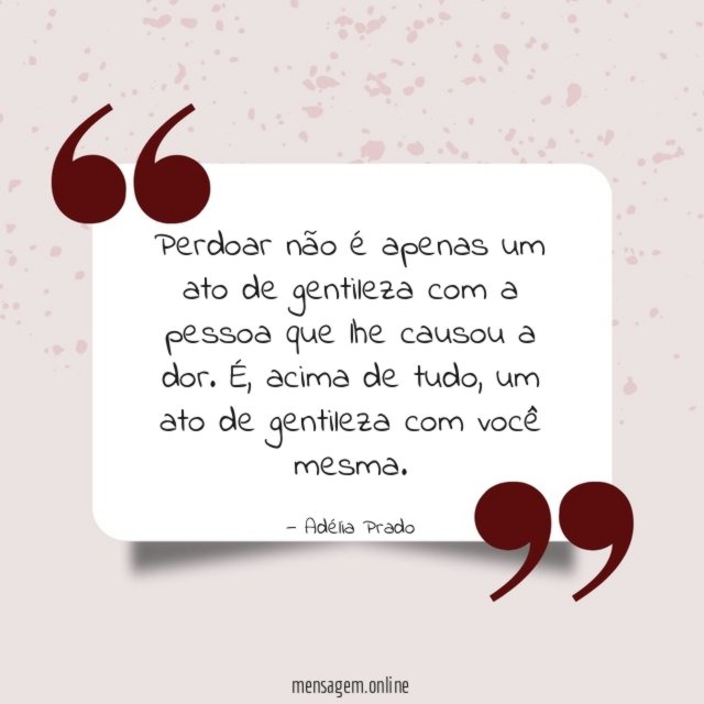 Perdoar não é apenas um