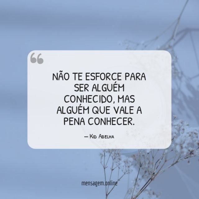 Não te esforce para