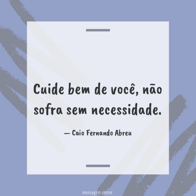 Cuide bem de você