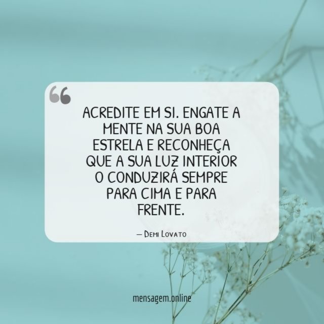 Acredite em si