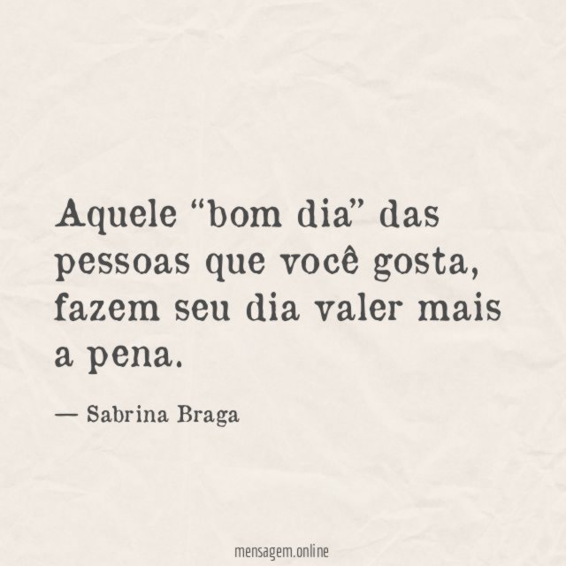 Das pessoas que você gosta