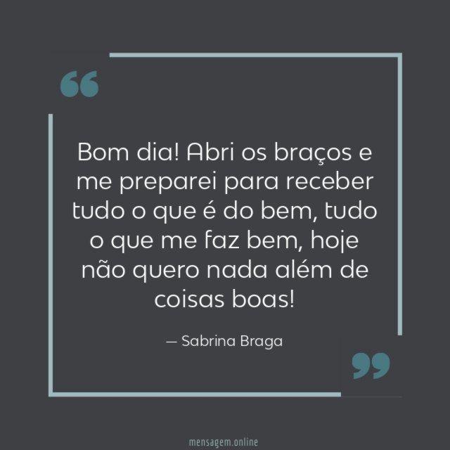 Abri os braços e