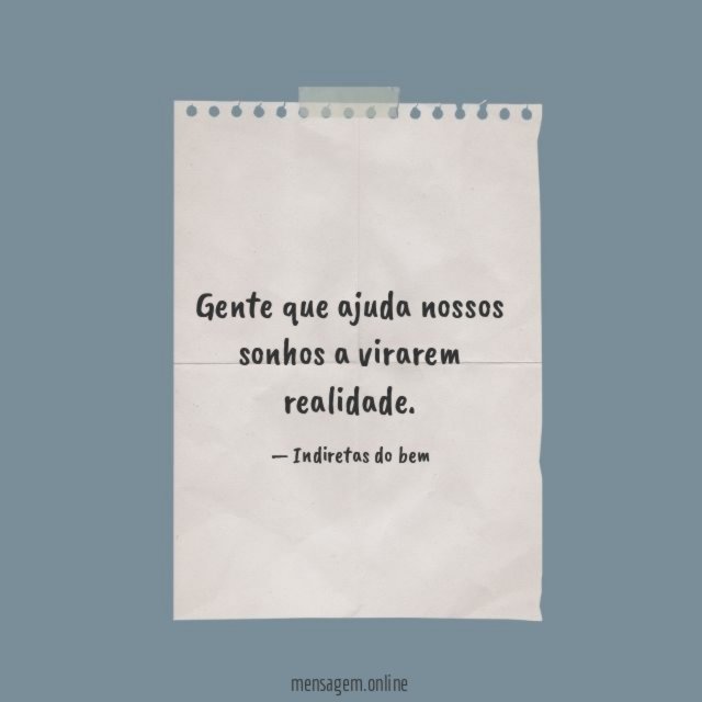 Ajuda nossos sonhos