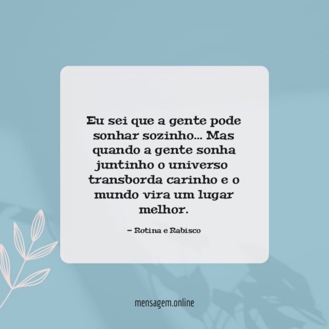 Sonhar sozinho