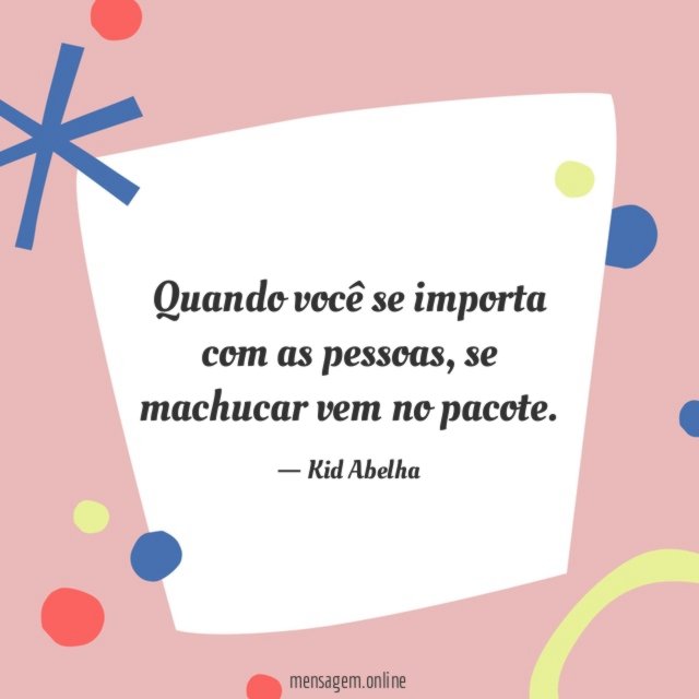 Se machucar vem no pacote