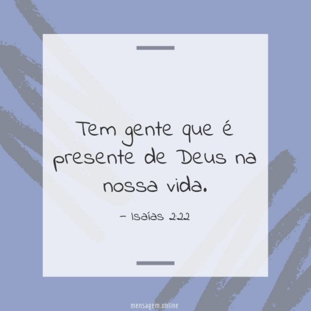 Tem gente que é presente