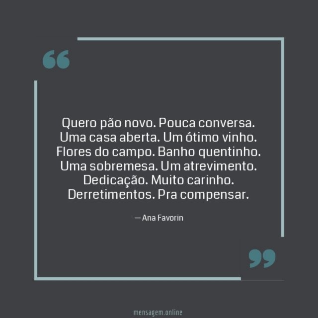 Quero pão novo