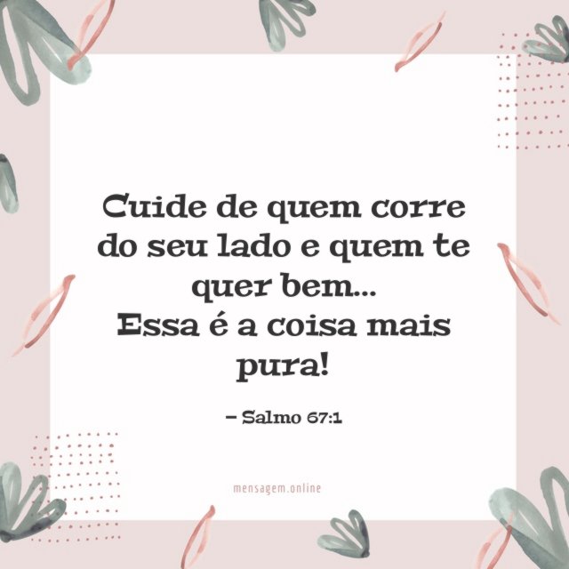 Cuide de quem corre