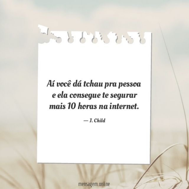 Aí você dá tchau