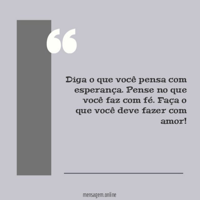 Diga o que você pensa