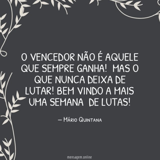 O vencedor não é aquele
