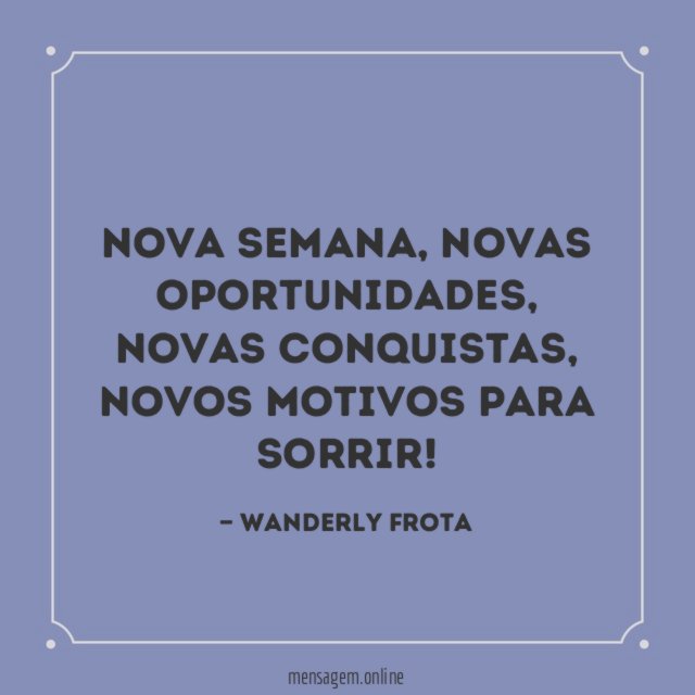 Nova semana
