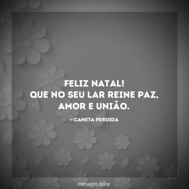 Que no seu lar