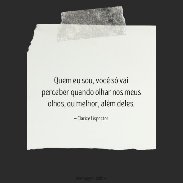 Olhar nos meus olhos