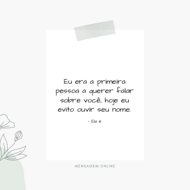 Eu era a primeira pessoa