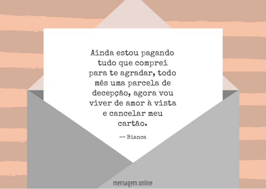 Comprei para te agradar
