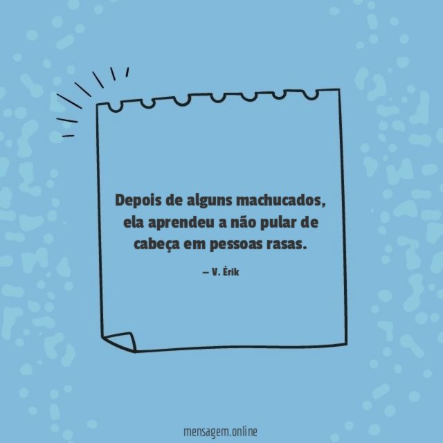 Depois de alguns machucados