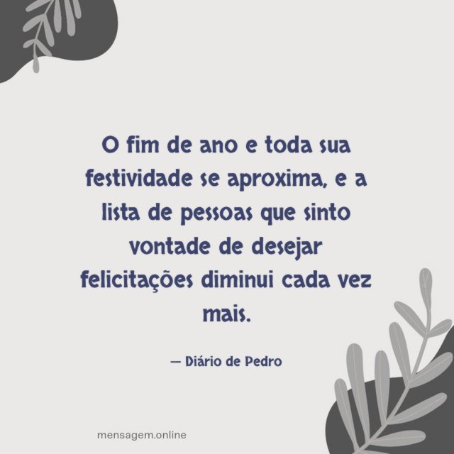 O fim de ano e toda sua festividade