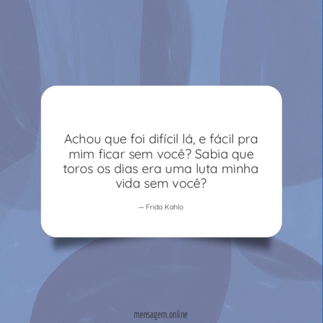 Achou que foi difícil lá