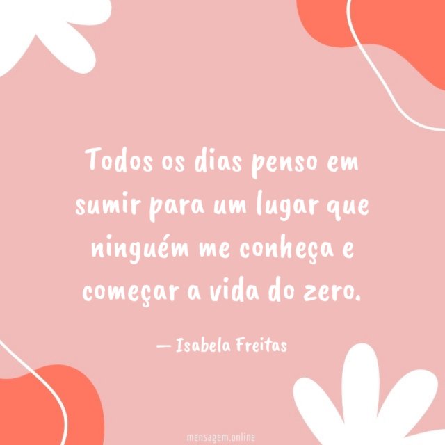 Todos os dias penso