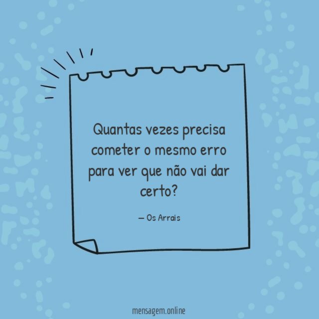 Quantas vezes precisa cometer
