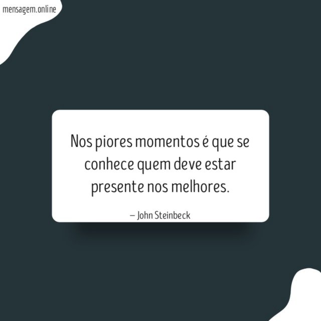 Estar presente nos melhores