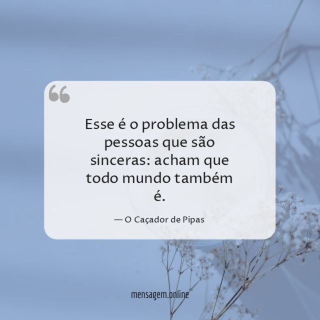 Esse é o problema