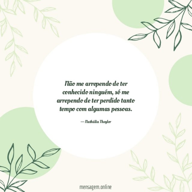 Não me arrependo