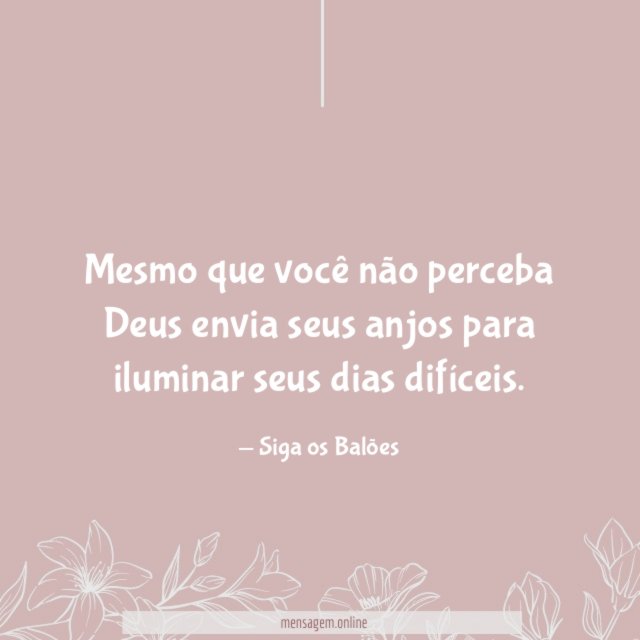Deus envia seus anjos