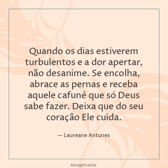 Quando os dias estiverem turbulentos