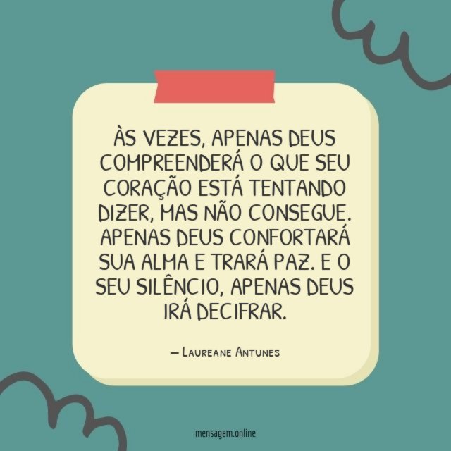 Apenas Deus irá decifrar
