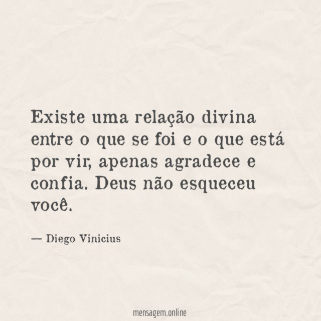 Existe uma relação divina