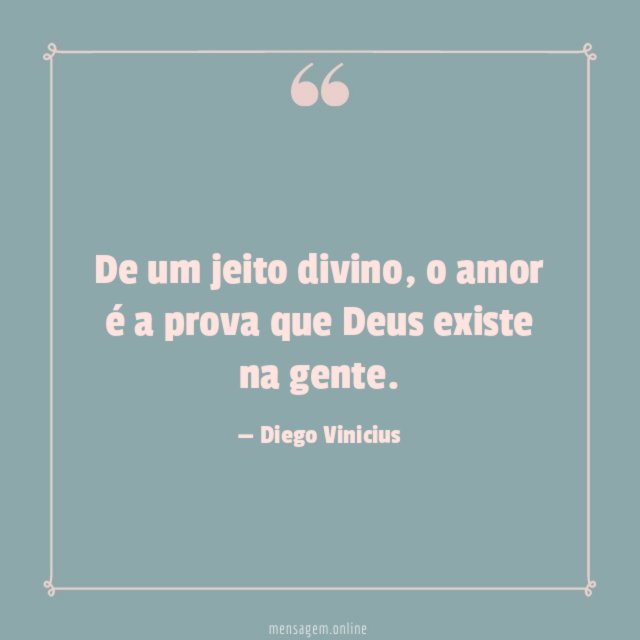 De um jeito divino
