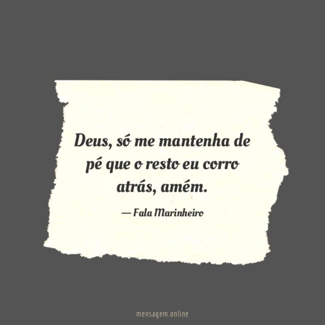Só me mantenha de pé