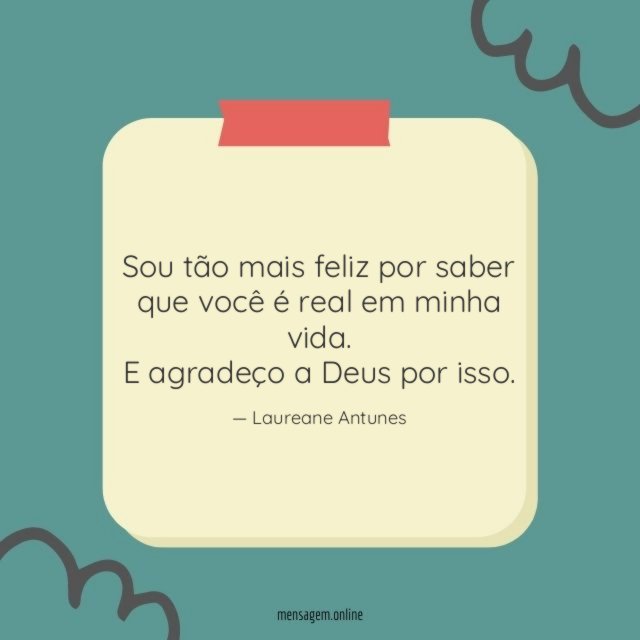 Sou tão mais feliz por saber