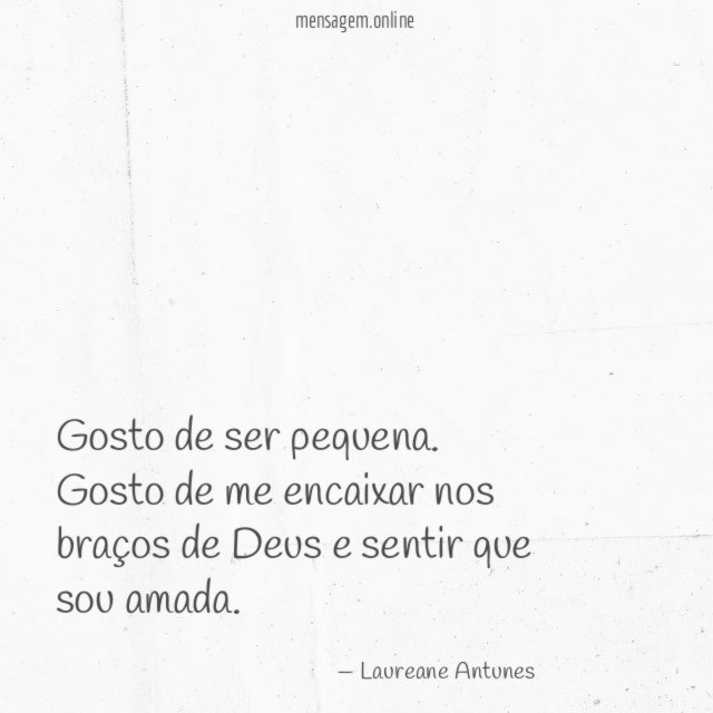 Gosto de ser pequena