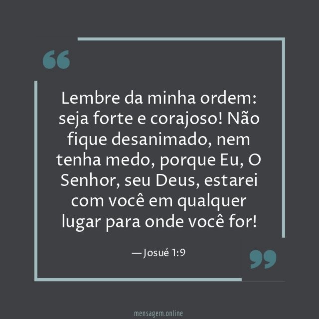 Lembre da minha ordem