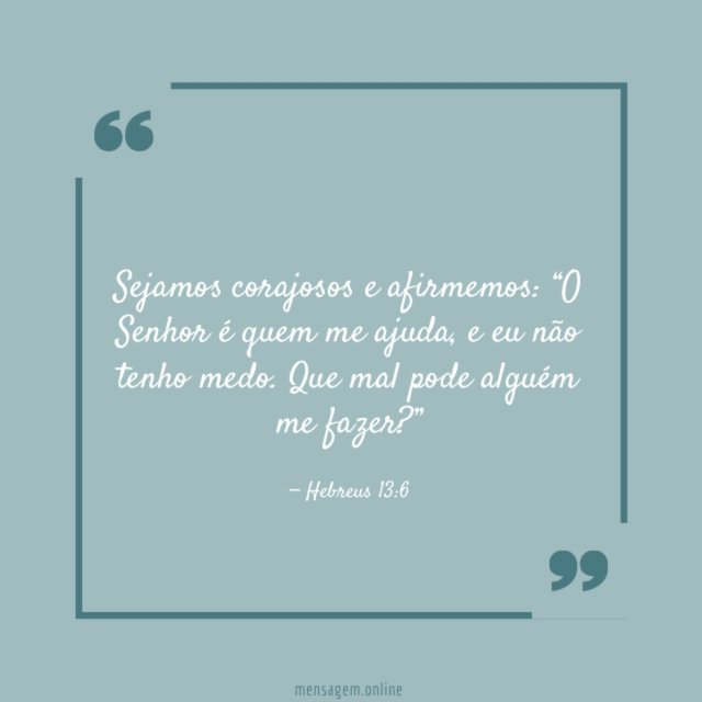 Sejamos corajosos e afirmemos