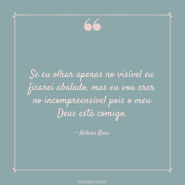 Se eu olhar apenas no visível