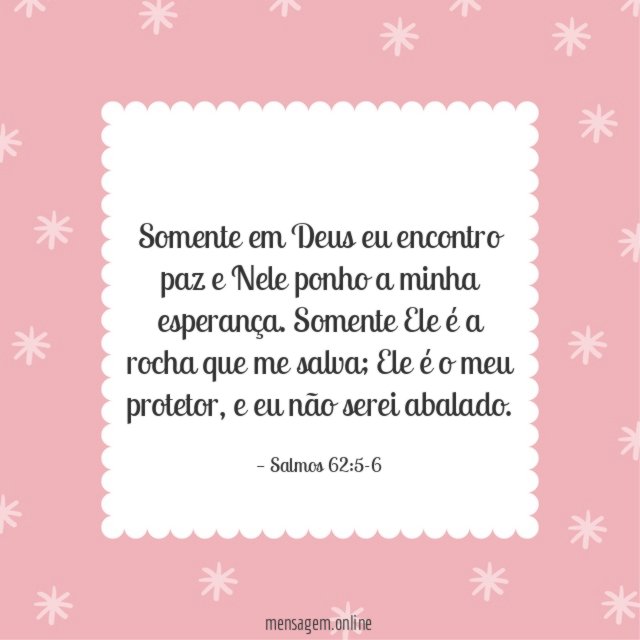 Somente em Deus