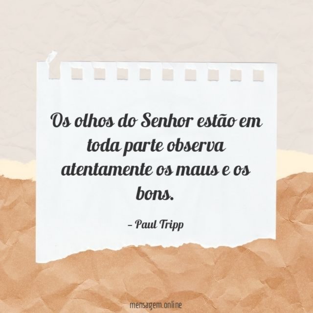 Os olhos do Senhor