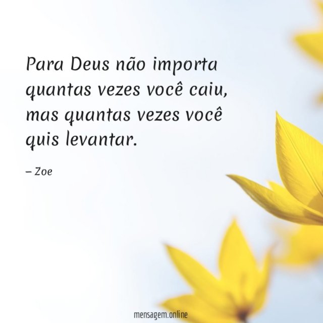 Para Deus não importa quantas